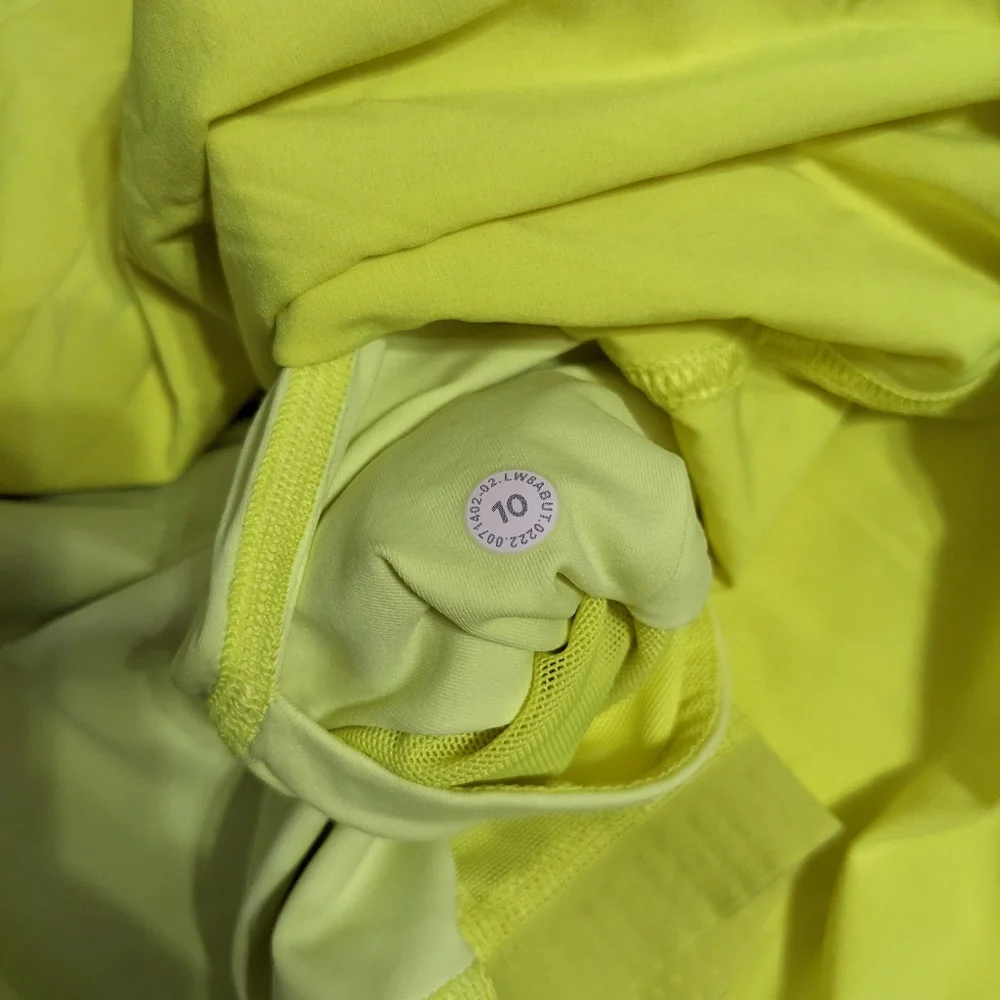 EUC! Lululemon Court Rival Skirt In Bright Yellow Size 10 - Picture 11 of 16